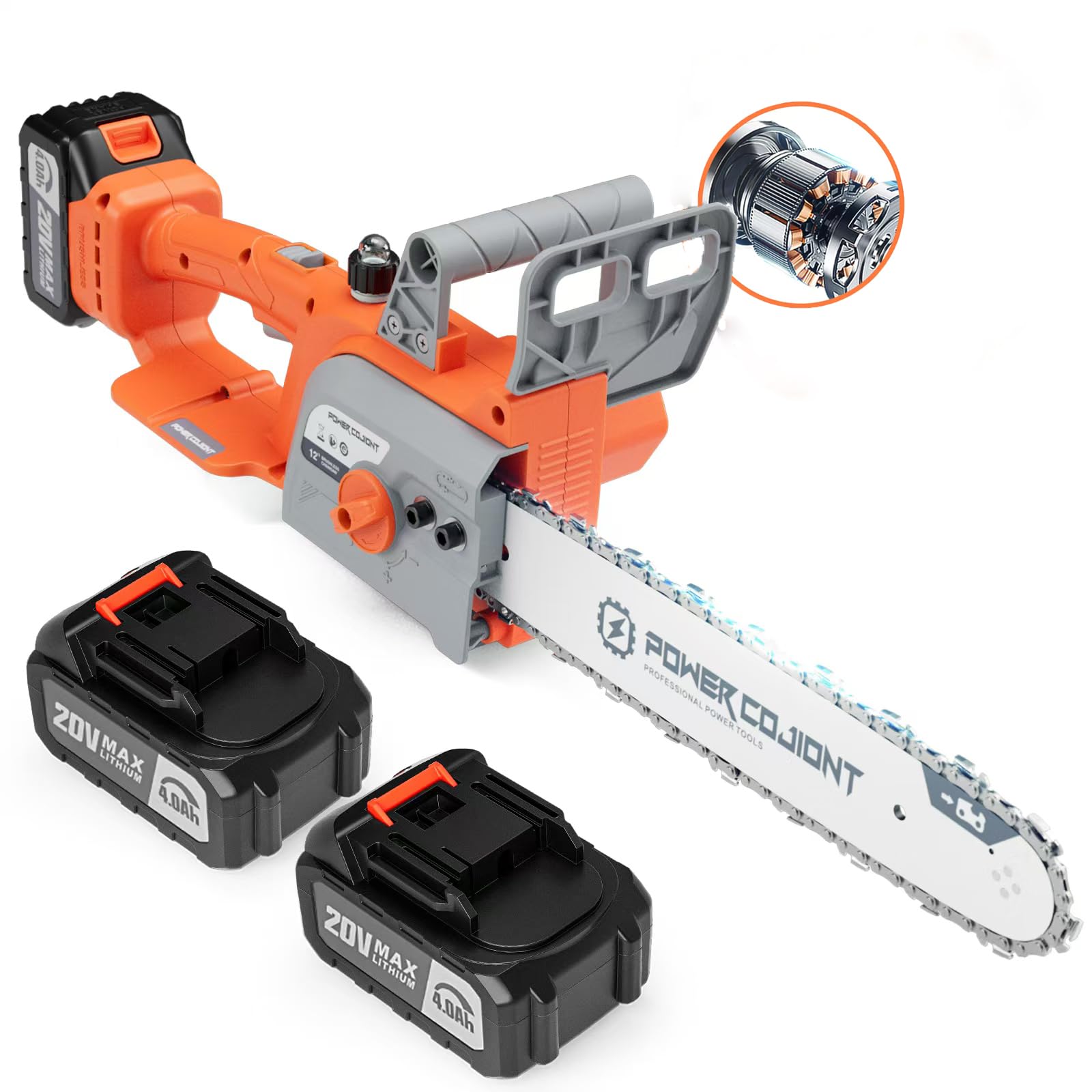 Amazon.com : Cordless 12 Inch Chainsaw Brushless for 20V Batteries